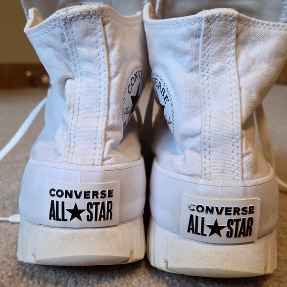 All White Converse Platform size 8 *Spring Clearance* - Picture 3 of 6